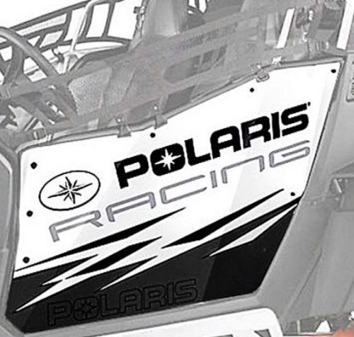 Polaris oem white racing door graphics kit rzr 570 800 900 xp s 11-14 2879057