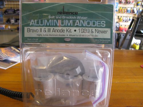 New! reliance #b23a. bravo 2 &amp; 3 aluminum anode kit. 1989 and newer.
