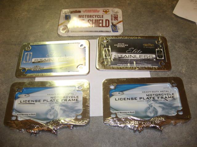 License plate frames lot of five in original packages
