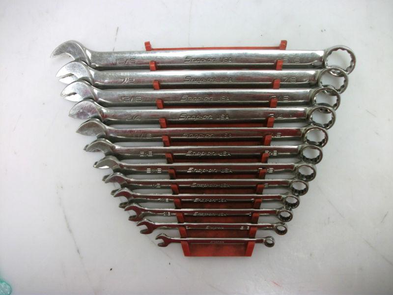 Snap-on 1/4"- 15/16" 12pc. 12pt. combination wrench set soex710