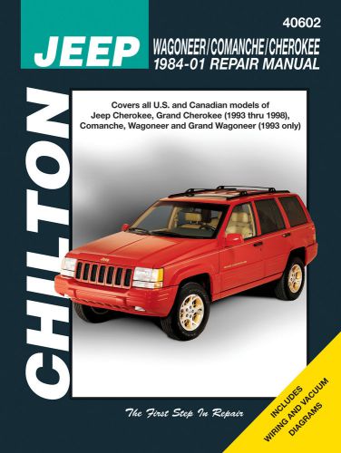 Repair manual chilton 40602 fits 84-01 jeep cherokee