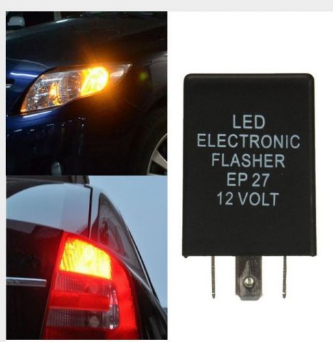 Car flasher electronic relay fix for led turn signal bulbs hyper flash 5 pin 12v