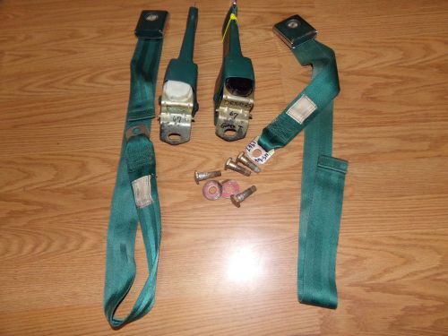 1966-67  ford truck seat belts 1 year only deluxe metal buckles