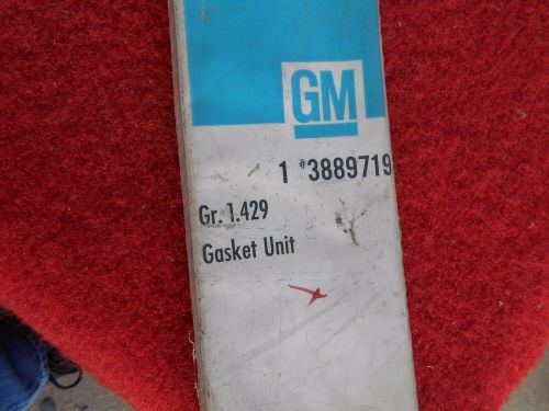 1963 1967 chevy 230 6 oil pan gasket nos original gm # 3889719 sealed package