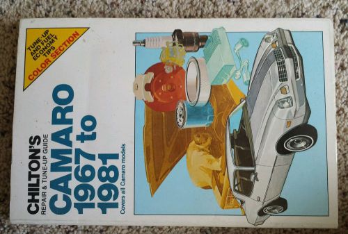 Chilton&#039;s repair manual,1967-1981 chevrolet camaro chilton, 6735, free shipping!