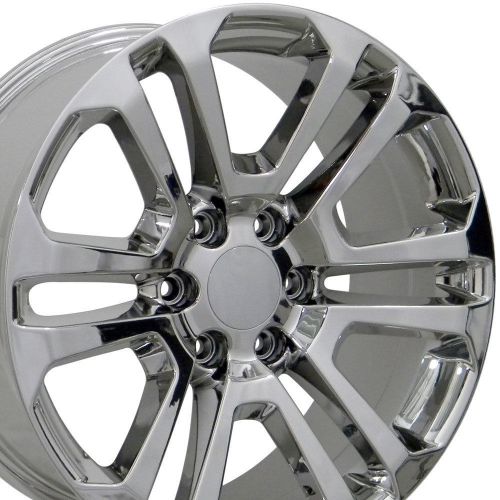 20&#034; sierra style wheel pvd chrome 20x9 fits gmc cp