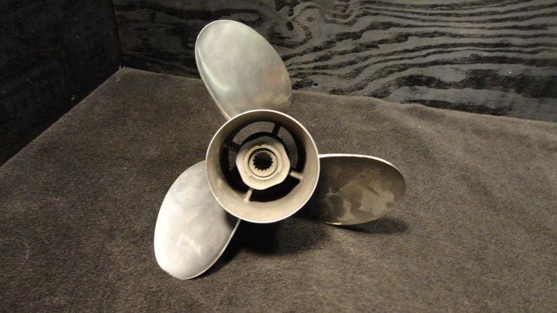 Mercury stainless steel propeller 13.75x25 outboard boat prop rh v6 135hp&up ss