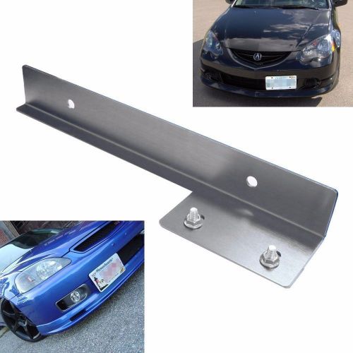 Front bumper license plate relocator frame bracket holder bar universal fitment