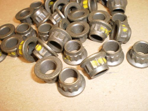 Nuts 3/8 24 fine thread locking 12 point qty 16 new moly coated nas1805 nr