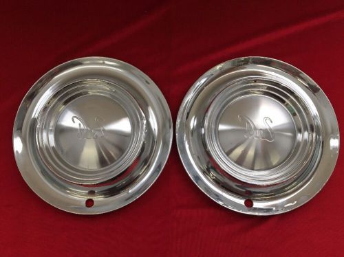 Vintage desoto hubcaps set of 2 wheel covers