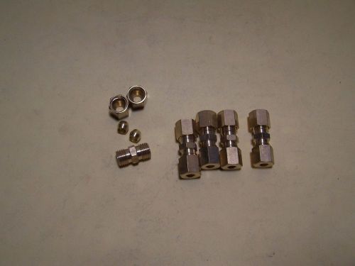5/16&#034; brass compression fitting for hydraulic brake lines (5/package)