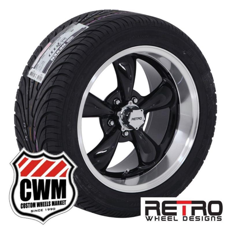 17x8"/9" black wheels rims tires 235/45zr17-275/40zr17 for chevy el camino 82-87