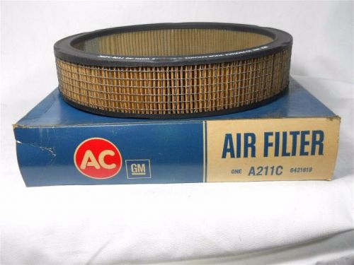 Original in box ~ ac delco air filter a211c ~ new old stock ~ 1965-1969 buick v8
