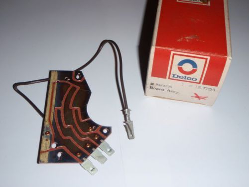 Nos gm delco air conditioning circuit board 1974-1977 chevy gmc van new 9343126