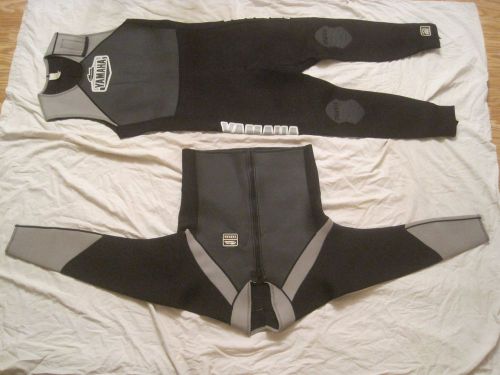 Pre-owned yamaha 2 part wetsuit waverunner wet suit xl 2mm neoprene