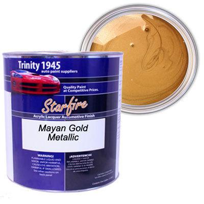 Starfire acrylic lacquer auto paint mayan gold metallic- 1 gallon