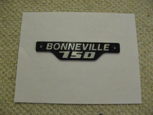 Triumph bonneville 750 black / silver side cover panel emblem