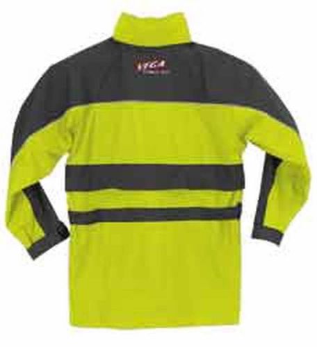 New vega rain gear adult waterproof jacket/rainjacket, hi-viz fluorescent, 4xl