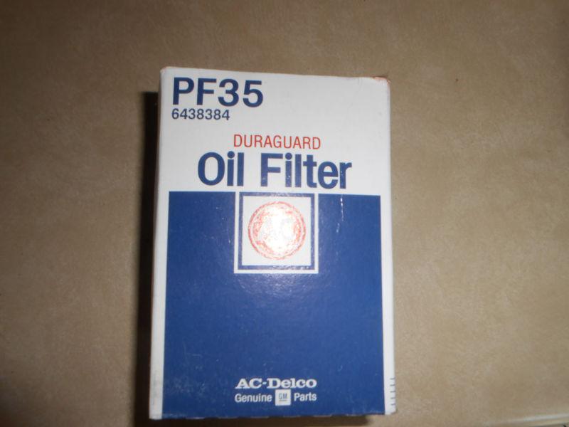 Nos ac oil filter # pf35 6438384 v8 chevrolet 1973-92 trucks, gmc also 