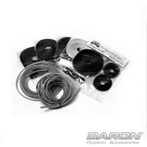 Baron cable/brake line/wire dress up kit carbon fiber look