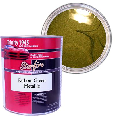 Starfire acrylic enamel auto paint - fathom green metallic - 1 gallon