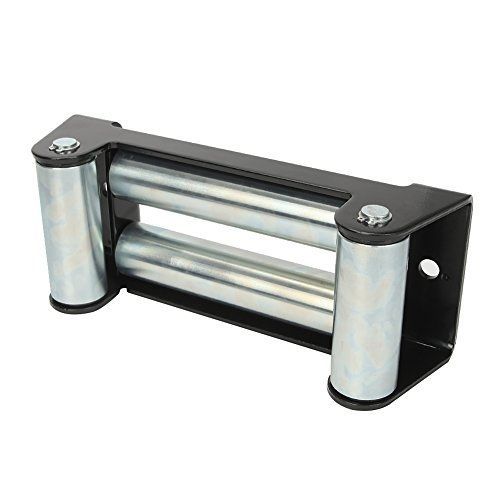 Auxmart winch roller fairlead for steel cable 10&#034; bolt pattern