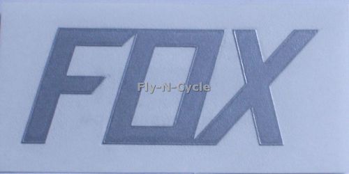 Fox racing chrome fox tdc 2.75&#034; inch stickers decals