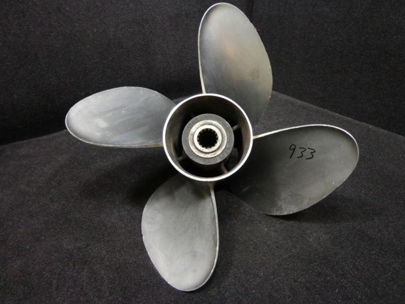 Omc renegade stainless steel propeller 13.5x25p right hand~ ss 4 blade prop p933