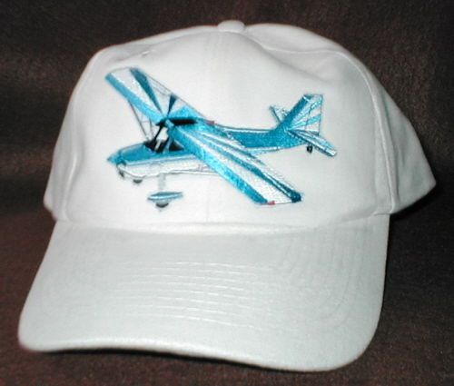 Hat with citabria aircraft/airplane embroidered emblem low profile whte hat r/c