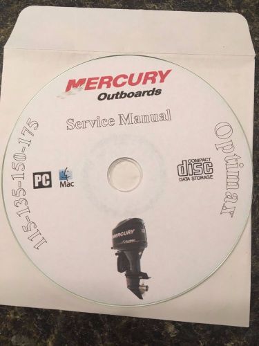 Mercury optimax service repair manual