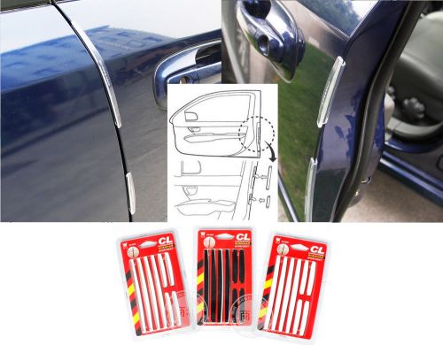 Cl 8 pcs car truck suv door edge guard trim molding protector with 3m strickers