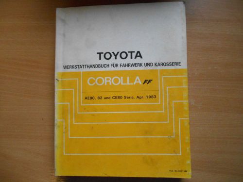 Workshop manual toyota corolla ff 04.1983 - 36216m