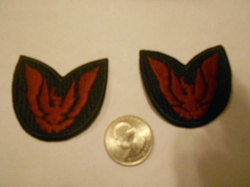 2 pontiac firebird trans am emblem embroidered iron on patch  3rd gen. bird