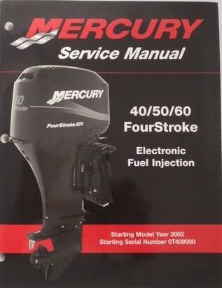Mercury 40 / 50 / 60 efi (4-stroke) outboard motor service manual cd