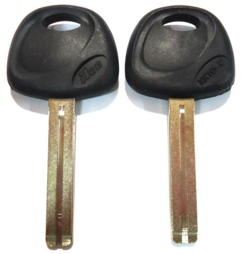 2 replacement non-transponder uncut blade key blank fit hyundai kia - usa made