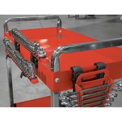 Ernst manufacturing tool organizer abs plastic red/black socket/ratchet kit 8365