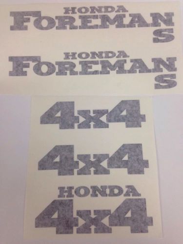 Honda foreman 450 s trx450fm sticker decal emblem kit of 5