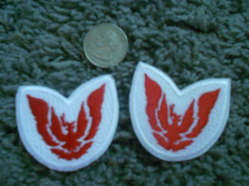 2 pontiac firebird trans am emblem embroidered iron on patch  3rd gen. bird