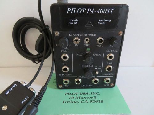 Pilot-usa pa-400 4-place stereo intercom 3-way control switch;