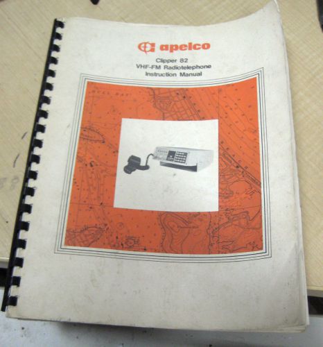 Apelco clipper 82 vhf-fm radiotelephone instruction manual