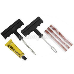 Car auto tubeless tire tyre puncture plug repair kit motorcycle scooter quad
