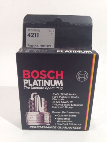 Four pack of bosch platinum hr9dpx spark plugs