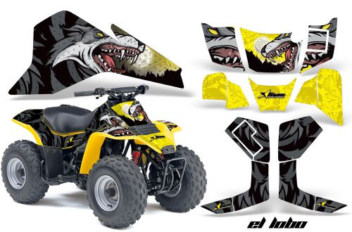 Suzuki lt80 amr racing graphics sticker kits lt 80 87-06 quad atv decals el lobo
