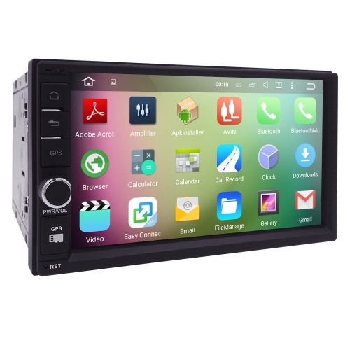 Android 5.1 double din car stereo radio gps wifi 3g obd hd mirror link bt no dvd