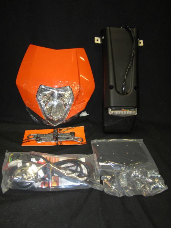 New sicass racing ktm headlight taillight lighting kit 2007-2010 xc-f sx-f