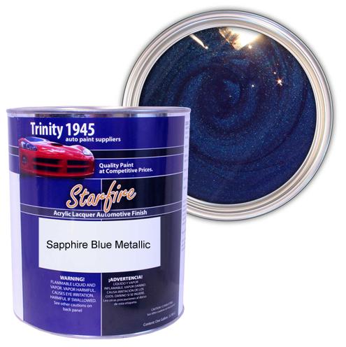 1 gallon sapphire blue metal acrylic lacquer auto paint