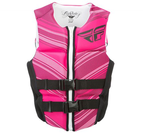 Fly racing womens 2017 neoprene watercraft life vest (pink/black) choose size