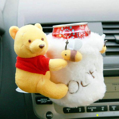 Bottle can beverage smartphone support holder for car air vent / winnie the pooh