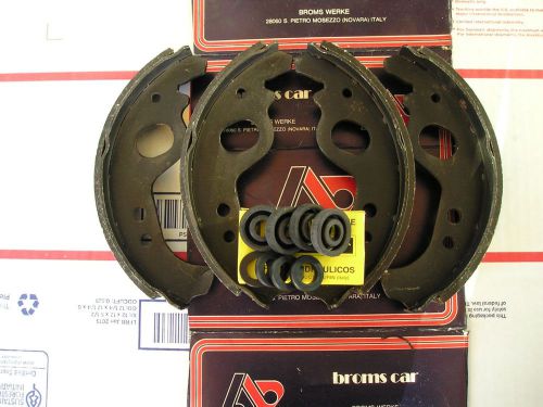 Fiat 128 rear brake shoes &amp; wheel cylinder seal kit for oem wheel cylinder
