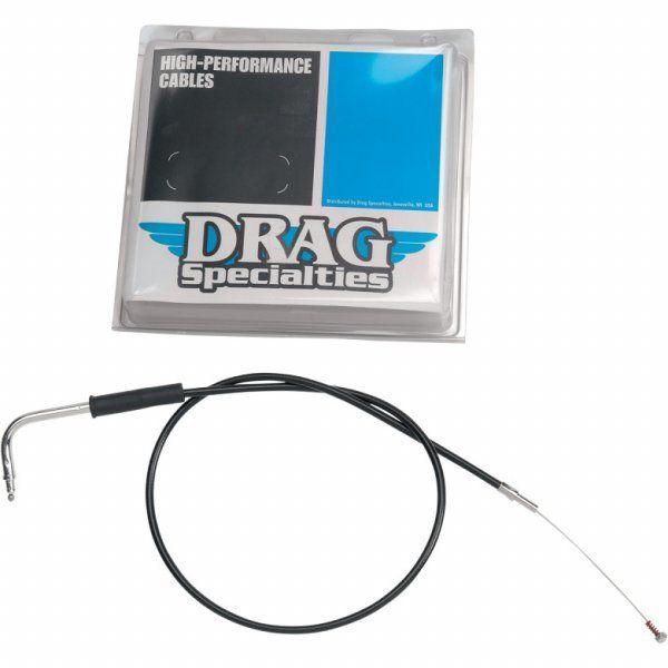 Drag specialties cable black idle vinyl 44" 4342104b for harley davidson